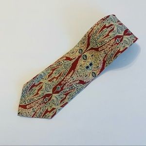 NEIMAN MARCUS Men’s Silk Tie Abstract Print